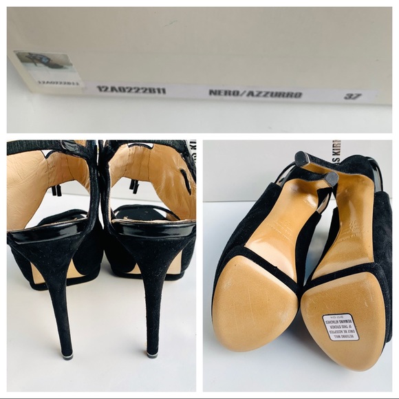 Nicholas Kirkwood Glitter Cutout Heels 37 - Picture 4 of 8